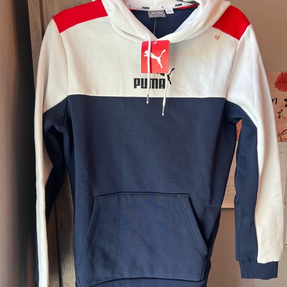 Puma Men's Cotton Hooded Neck Sweatshirt Small NWT - Picture 2 of 6